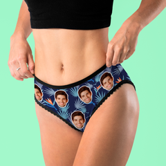 Personalised Photo Underwear | Bird of Paradise Women's Boxers | Unique Gift for Her