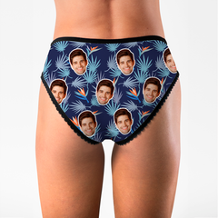Personalised Photo Underwear | Bird of Paradise Women's Boxers | Unique Gift for Her