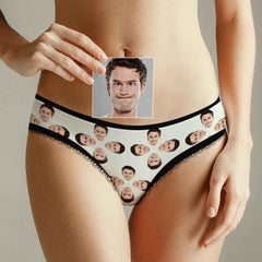 Custom Face Underwear for Her Personalized Multiple Color Women's Classic Thongs Lingerie Valentine Gift for Her