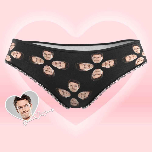 Custom Face Underwear for Her Personalized Multiple Color Women's Classic Thongs Lingerie Valentine Gift for Her