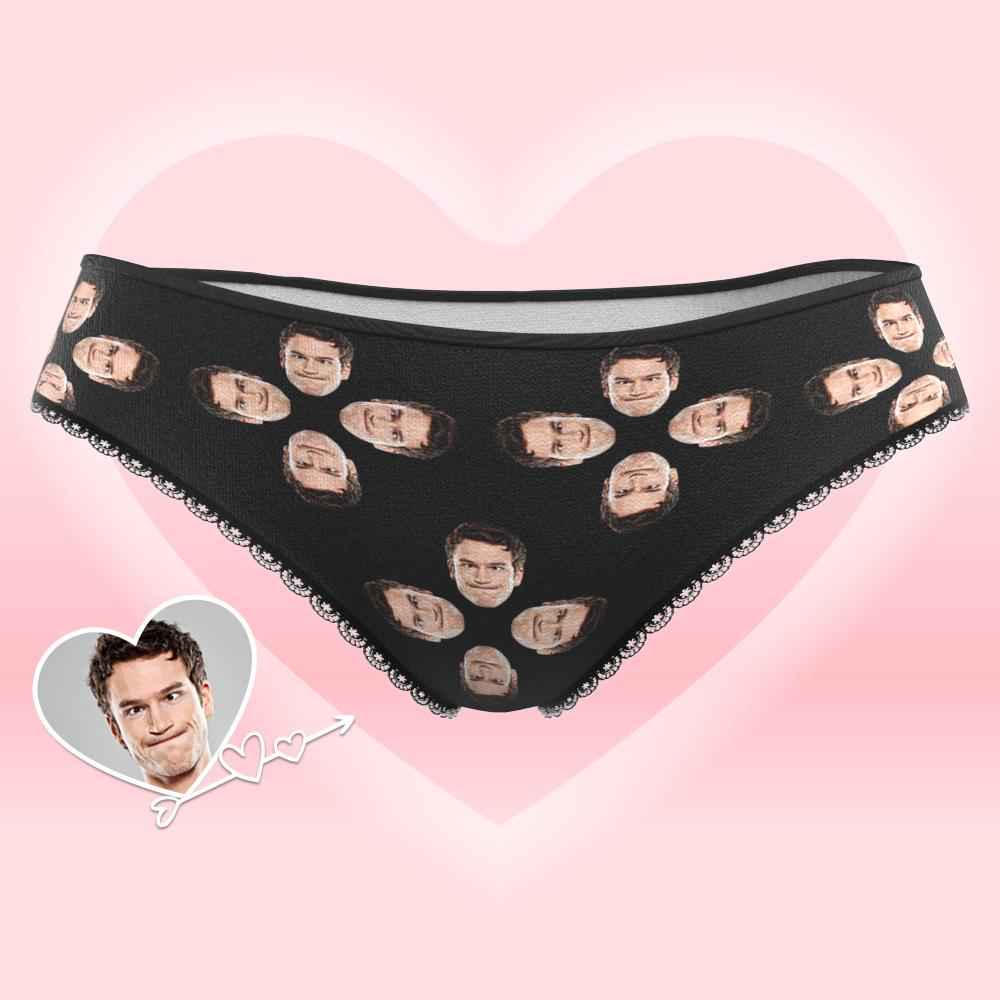 Custom Face Underwear for Her Personalized Multiple Color Women's Classic Thongs Lingerie Valentine Gift for Her