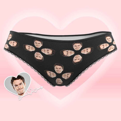 Custom Face Underwear for Her Personalized Multiple Color Women's Classic Thongs Lingerie Valentine Gift for Her
