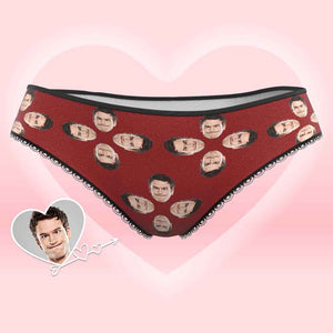 Custom Face Underwear for Her Personalized Multiple Color Women's Classic Thongs Lingerie Valentine Gift for Her