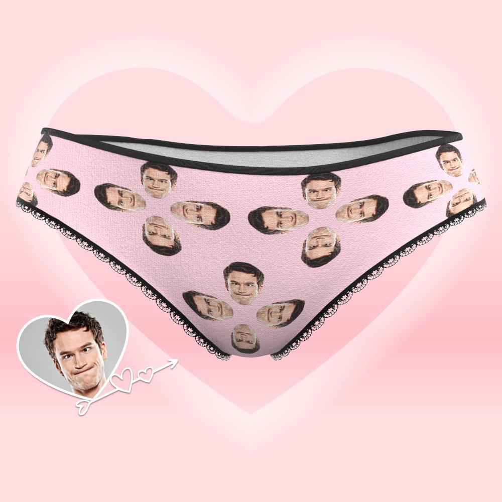 Custom Face Underwear for Her Personalized Multiple Color Women's Classic Thongs Lingerie Valentine Gift for Her