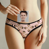 Custom Face Underwear for Her Personalized Multiple Color Women's Classic Thongs Lingerie Valentine Gift for Her