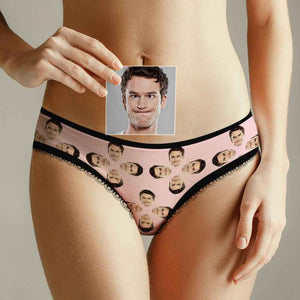 Custom Face Underwear for Her Personalized Multiple Color Women's Classic Thongs Lingerie Valentine Gift for Her