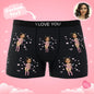 Personalised underwear with Catwoman design shown beside smartphone to illustrate AR view animation scan feature