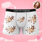 AR demonstration with phone scanning personalised boxers — interactive Valentine's gift idea for boyfriend