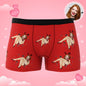 Full-design view of Bunny Girl men's customised boxers — playful, personalised face print ideal as a funny gift for him