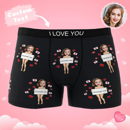 Close-up of fabric texture: 100% polyester fleece finish on personalised photo boxer for smooth, comfortable wear