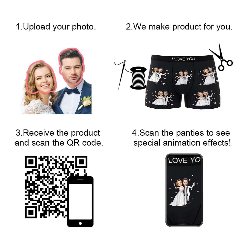 Custom Photo Boxer — Personalised Face Boxers with AR View (Gift for Him)