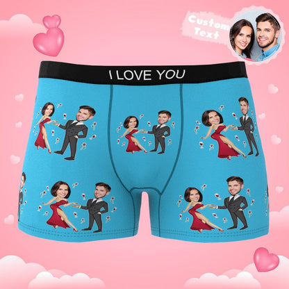 Fabric and seam close-up of Custom Face Boxer Briefs – 97% polyester 3% spandex for breathability and stretch