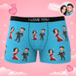 Fabric and seam close-up of Custom Face Boxer Briefs – 97% polyester 3% spandex for breathability and stretch