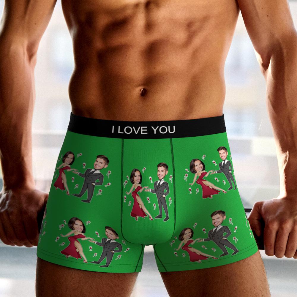 Waistband detail of personalised boxer briefs – elastic band, soft-stretch fit and clear sizing label