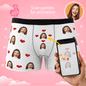 Personalised underwear lifestyle shot — custom photo boxer as a playful gift idea for husband, boyfriend or dad