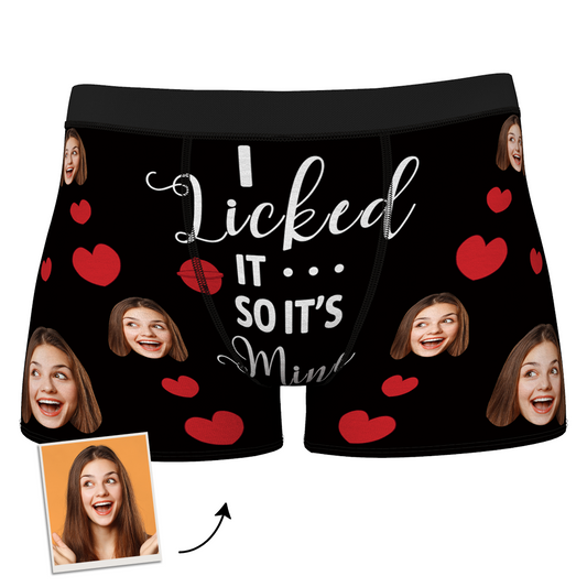 Repeat GIF: vibrant print and AR preview on personalised boxer packaging — personalised underwear, novelty personalised gift