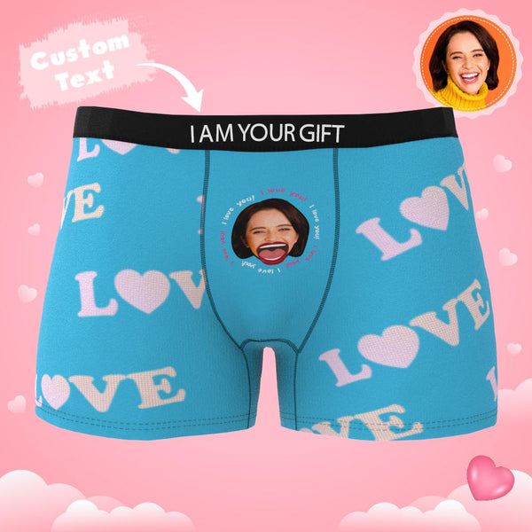 Custom Photo Boxer Shorts with AR Effect | Personalised Men's Underwear Gift