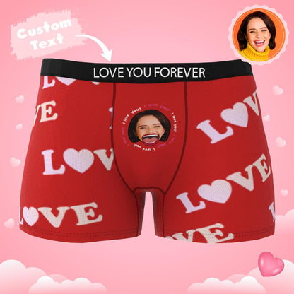 Mock-up of personalised underwear with custom face cutout and AR scan icon to show animated feature – personalised photo gift