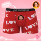 Mock-up of personalised underwear with custom face cutout and AR scan icon to show animated feature – personalised photo gift