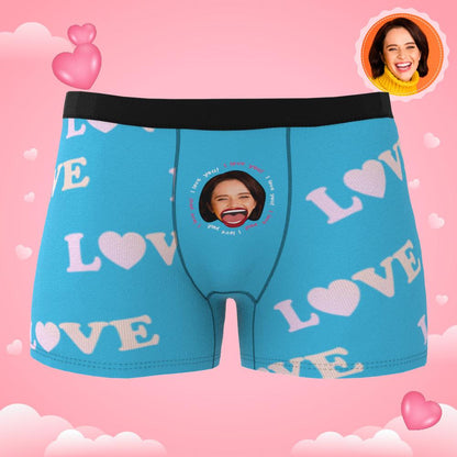 Custom Photo Boxer Shorts with AR Effect | Personalised Men's Underwear Gift