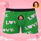 Back view of personalised photo boxers showing full-coverage print area and even colour saturation – personalised face gifts