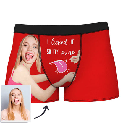 Personalised Face Boxers in smoky – personalised photo underwear with seamless cutout face, comfortable everyday wear and cheeky Valentine’s gift for him