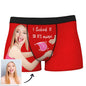 Personalised Face Boxers in smoky – personalised photo underwear with seamless cutout face, comfortable everyday wear and cheeky Valentine’s gift for him