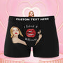 I Licked It So It's Mine Custom Girlfriend's Face Boxer