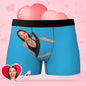 Hug My Treasure personalised face underwear — men's all-over boxer briefs with full-front custom photo print on soft breathable fabric