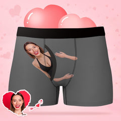 Custom Photo Boxer Briefs - Personalised Face Underwear for Men