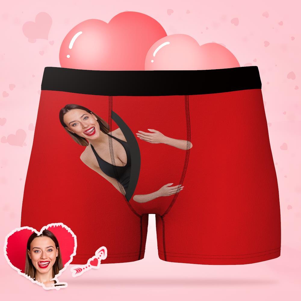 Elastic waistband and dimensional cut close-up of personalised face underwear showing snug, supportive fit for daily comfort