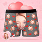 Close-up of personalised boxer briefs print — high-resolution heat-transfer photo on breathable fabric, clear bright colours and long-lasting finish, care instructions included