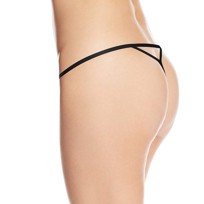 Side view of Custom Printed Face Thong highlighting comfortable cut and flattering fit — ideal personalised underwear present for Valentine’s Day