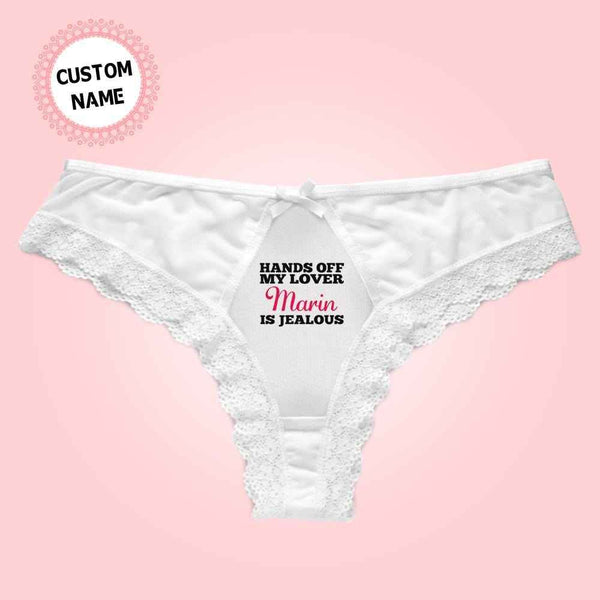 Personalized Panties Custom Name Lace Panties Gifts for Wife