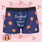 Personalised Funny Face Boxers with Custom Waistband Text — 'It's Mine' AR View Gift for Him