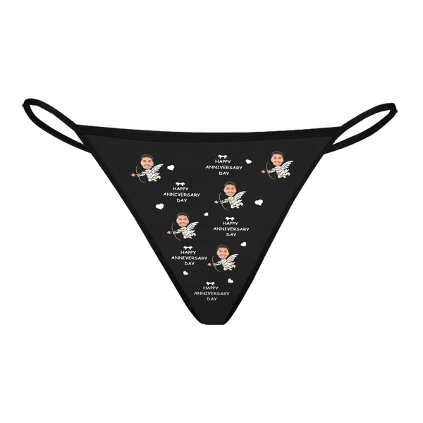 Personalised Valentine's Day Thong | Custom Underwear Gift For Her
