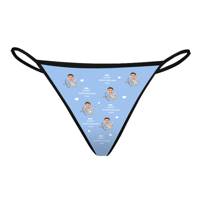 Personalised Valentine's Day Thong | Custom Underwear Gift For Her