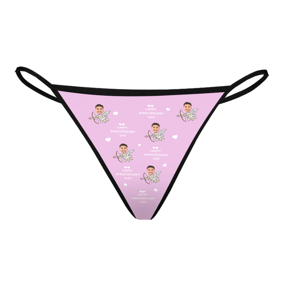Personalised Valentine's Day Thong | Custom Underwear Gift For Her