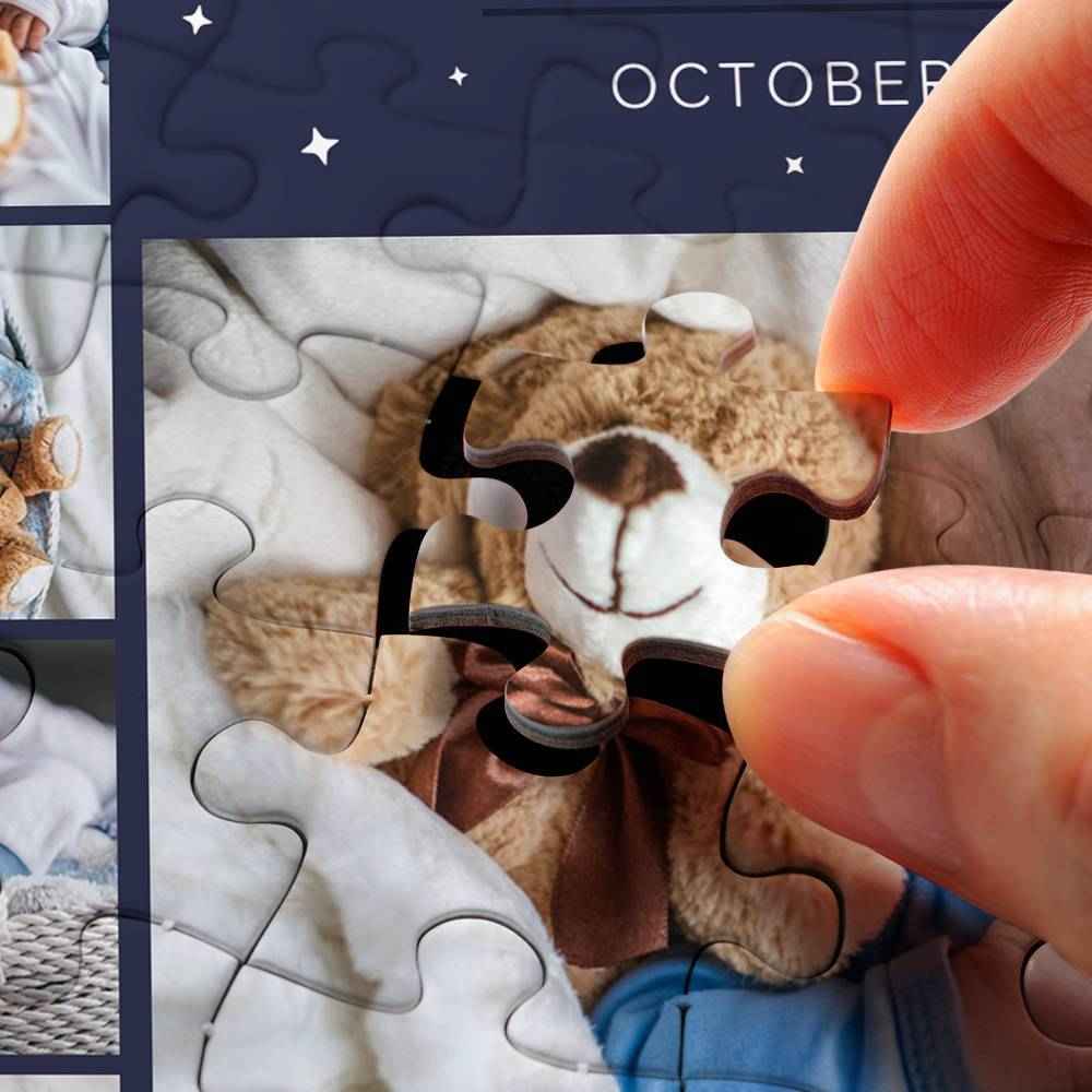 Custom Photo Jigsaw Puzzle Gift For Newborn 35 1000 Pieces - 9 Pictures