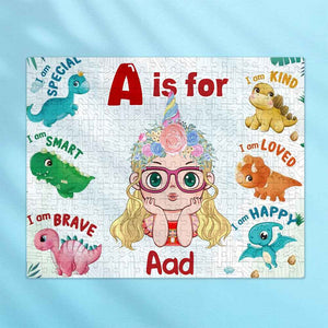 Custom Name Cartoon Character Puzzle – 500-Piece Horizontal Jigsaw Gift for Kids & Birthdays