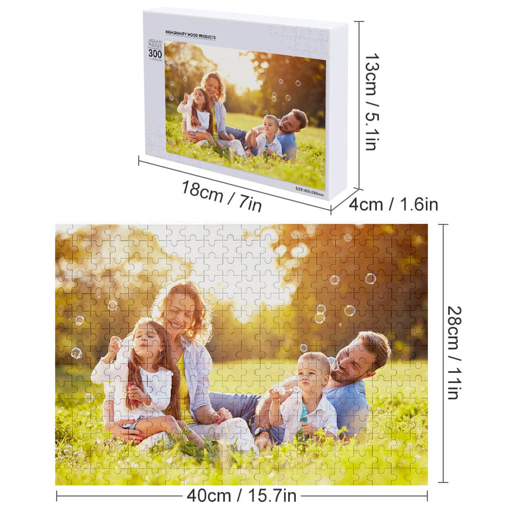 Gift ideas showcasing personalised photo jigsaw puzzles for birthdays, Mother's Day, graduations and teachers — meaningful custom puzzle presents
