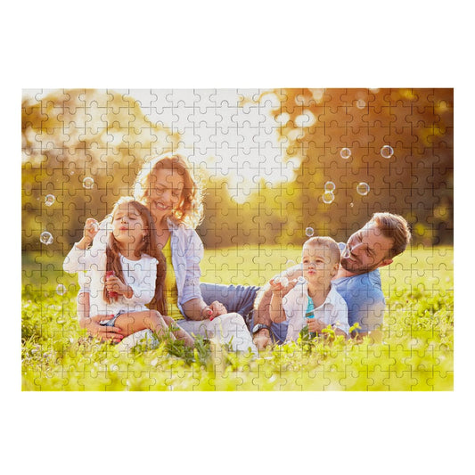 Personalised Photo Jigsaw Puzzle in presentation box with custom photo lid — ready-to-gift packaging for birthdays and special occasions