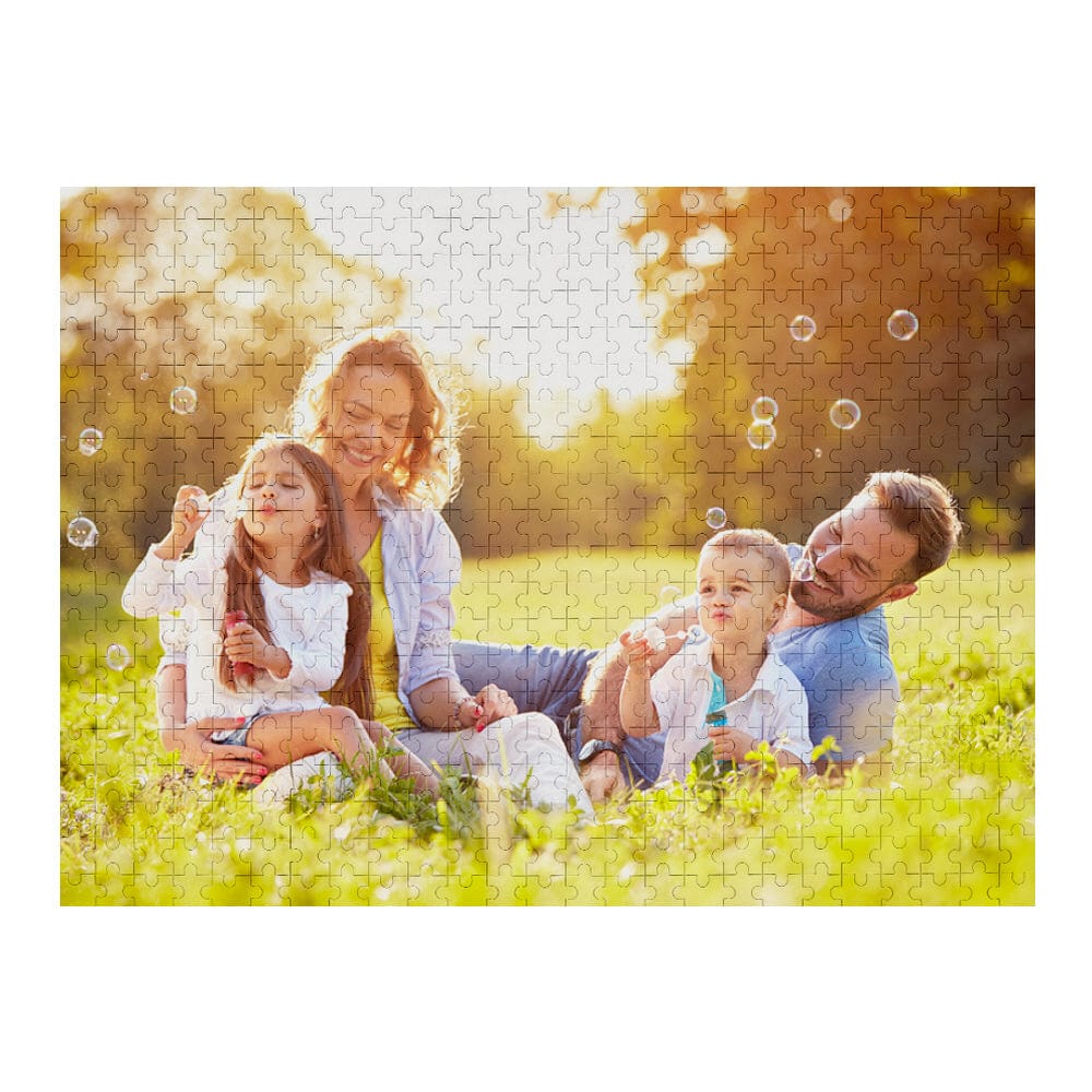 Personalised Photo Jigsaw Puzzle in presentation box with custom photo lid — ready-to-gift packaging for birthdays and special occasions
