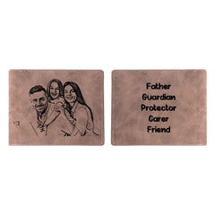 Personalised Photo Wallets Custom Text Mens Wallet With Picture Father's Day Gifts For Men