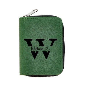 Personalized Leather Wallet with 18 Card Slots Card Holder Wallet Birthday Gift for Him