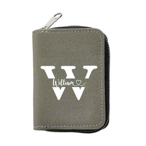 Personalized Leather Wallet with 18 Card Slots Card Holder Wallet Birthday Gift for Him