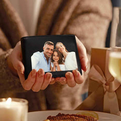 Personalized Leather Wallet Anti-Theft Brush RFID Protected Men's Wallet