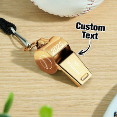Custom Text Pattern Whistle Gift for Coach Personalized Gift for P.E. Teacher Back to School Gift