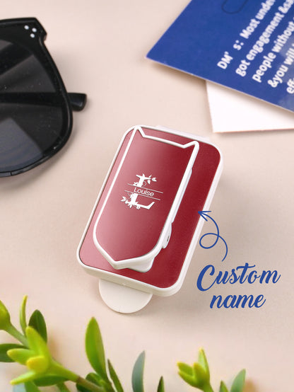 Personalised Car Sunglasses Holder – Custom Name Sun Visor Clip