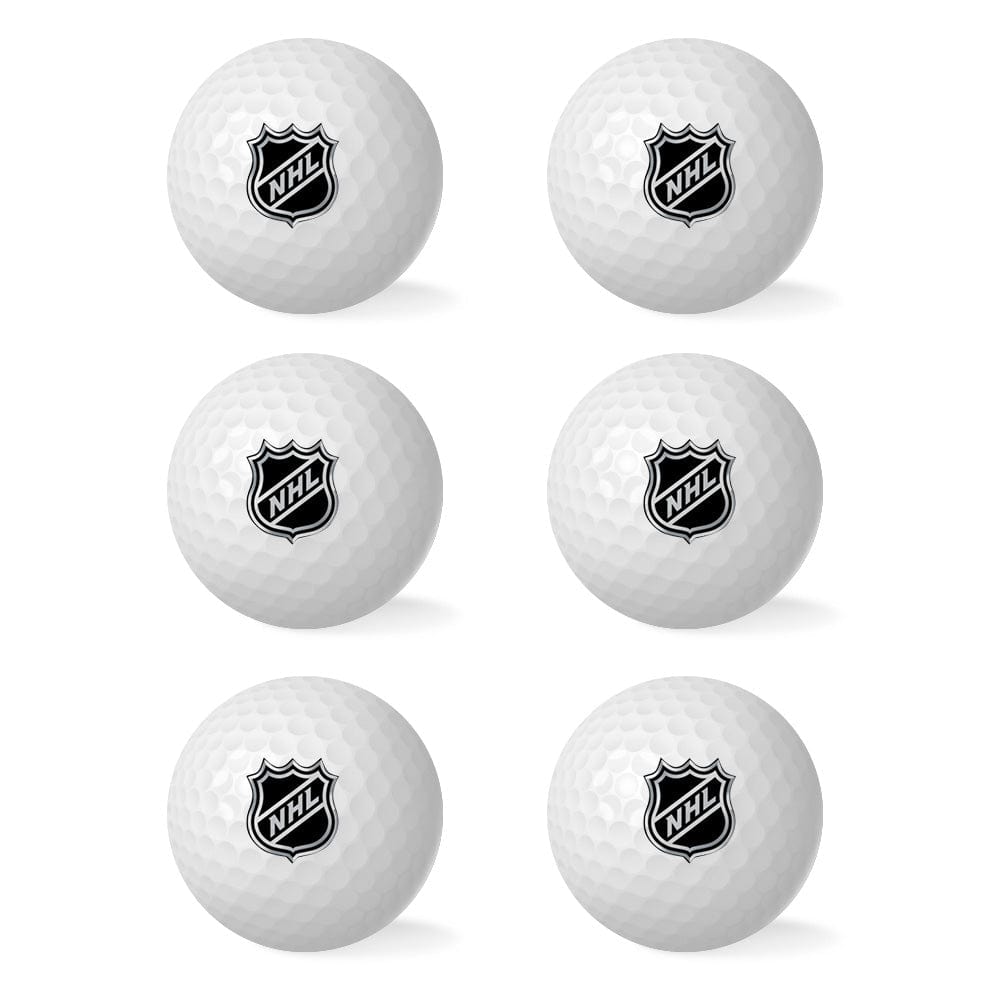 Close‑up of a custom printed golf ball showing crisp personalised text and logo — ideal for bespoke golf gifts and branded corporate giveaways (set of 6 personalised golf balls)
